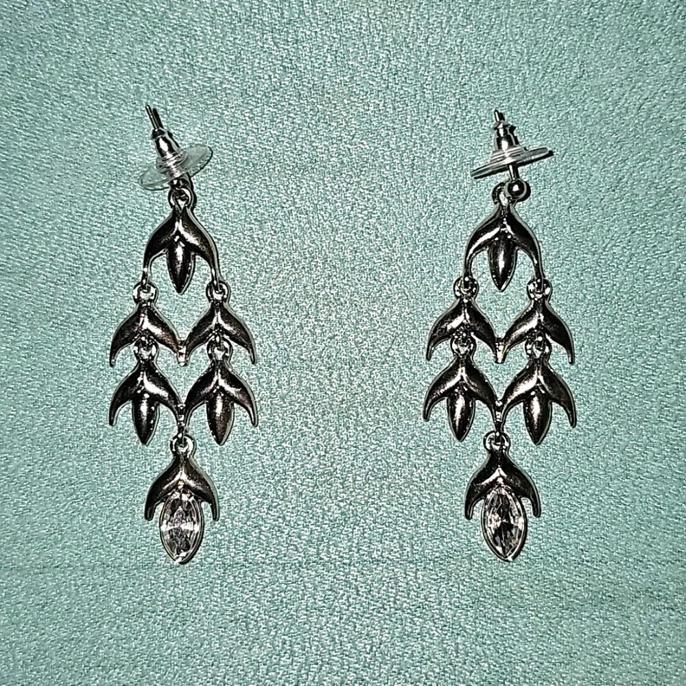 Silver earrings